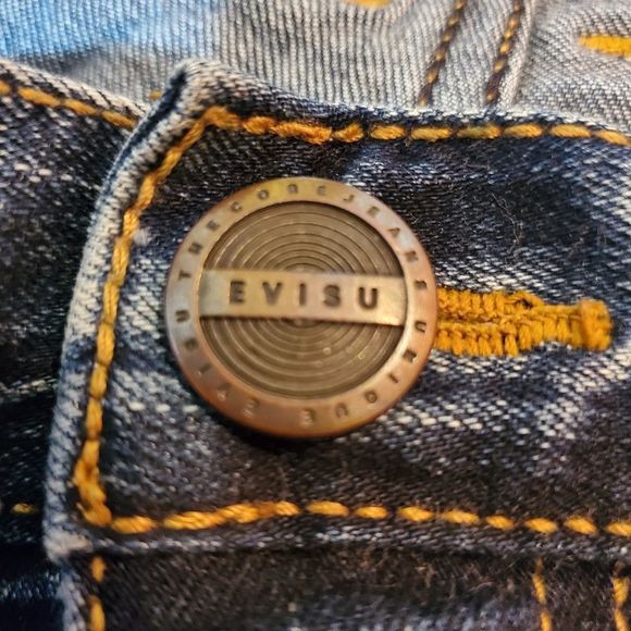 Evisu Jeans unique size 20 w embroidery accent - Picture 8 of 11